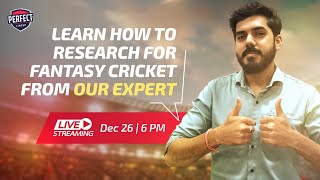 How to Research for Fantasy Cricket | Dream11 ke liye research kaise kare | #perfectlineup screenshot 2