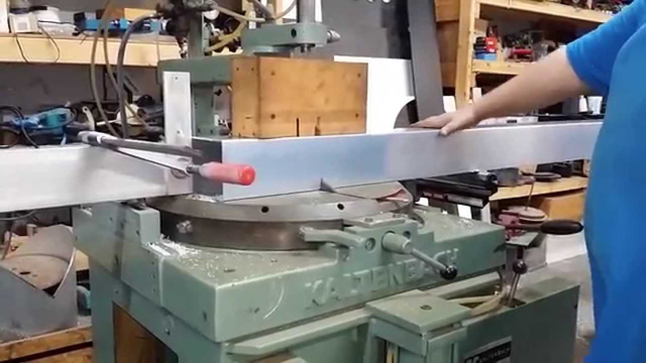 Cutting 4.5" aluminum tubing like a pro. YouTube