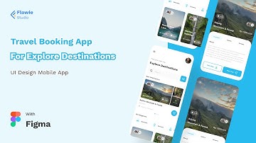 Travel Booking App - UI Design Speed Art with Figma
