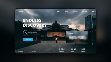 Endless Discover Japan Travel Website UI Design - Landing Page - UI UX Interaction