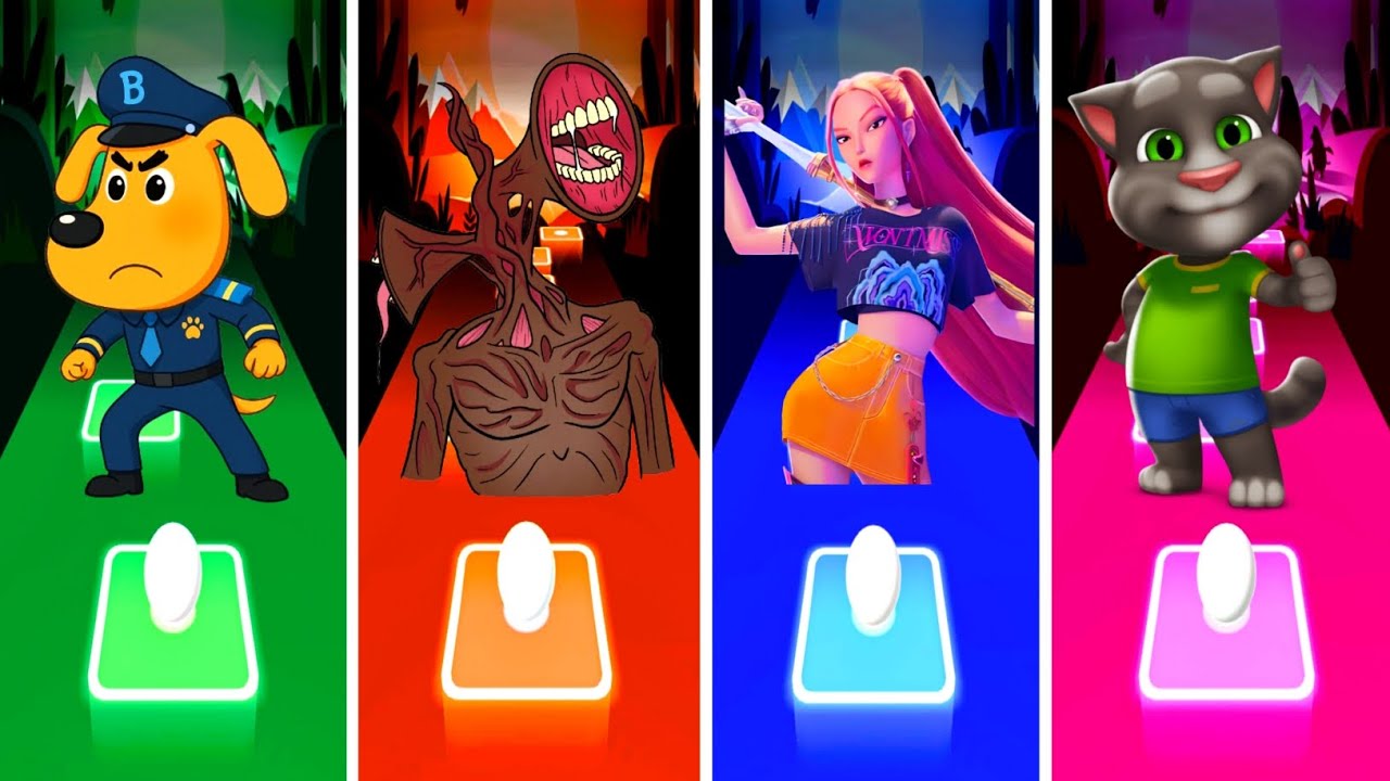 Sheriff Labrador 🆚 Siren Head 🆚 Kpop Demon Hunters 🆚 Talking Tom & Friends. 💥Who Is The Best? 🤔