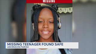 Prairieville teen reported missing found safe, sheriff’s office confirms