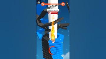 Stack Ball 🔥 Level 74 Perfect Clear in One Go 😱 | Insane Speed Run! #gaming #stackball #games
