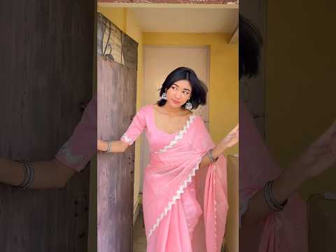 Gulabi sadi💗💗 #transition