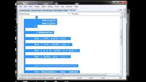 C++ dərs 20 Dövr operatorları  for