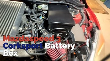 Mazdaspeed 3 Corksport ECU Relocation Battery Box Install