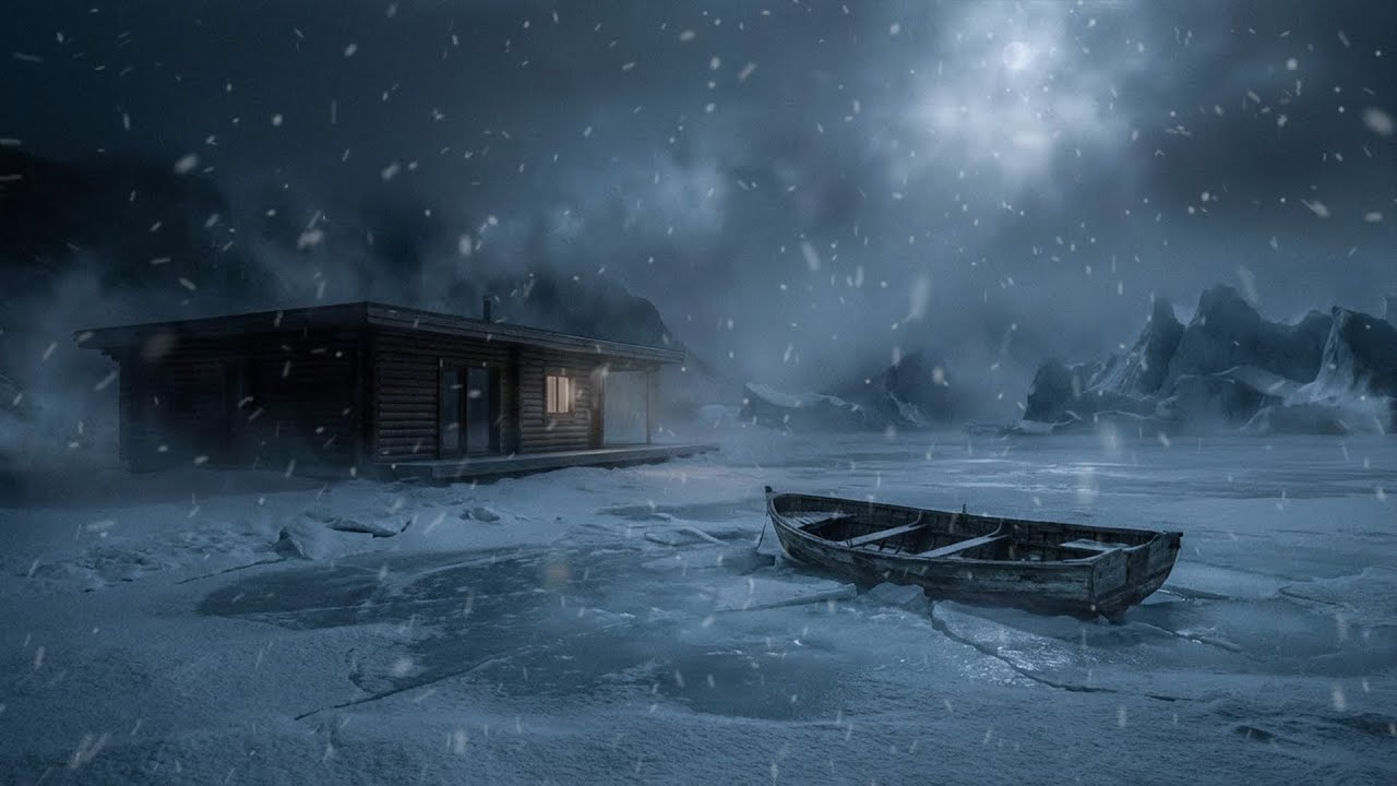 Winter Snowstorm & Howling Winds | Blowing Snow & Snowfall Sounds to Calm Your Mind & Deep Sleep