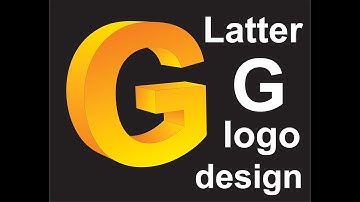 3d g letter logo design in coreldraw 3d logo