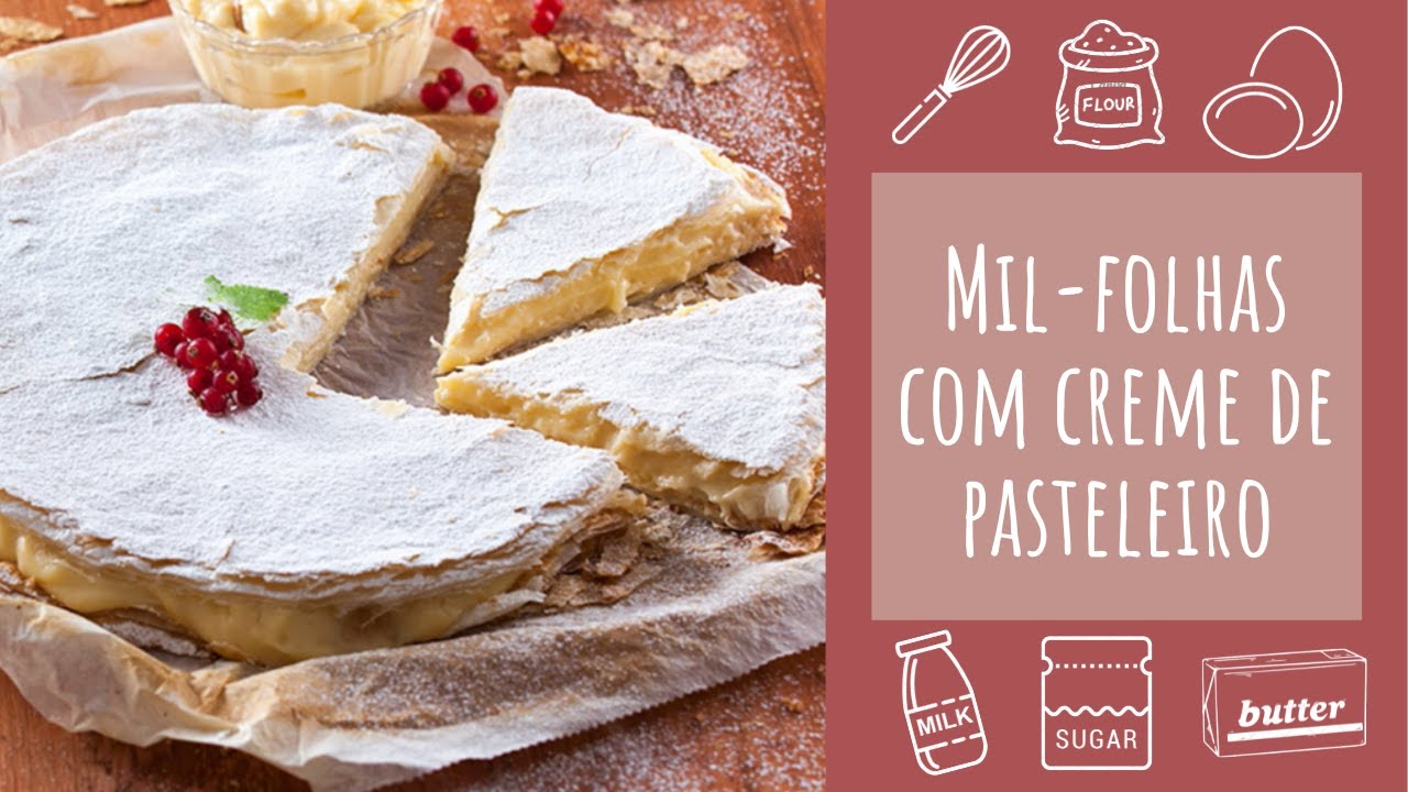 Mil Folhas com Creme Pasteleiro