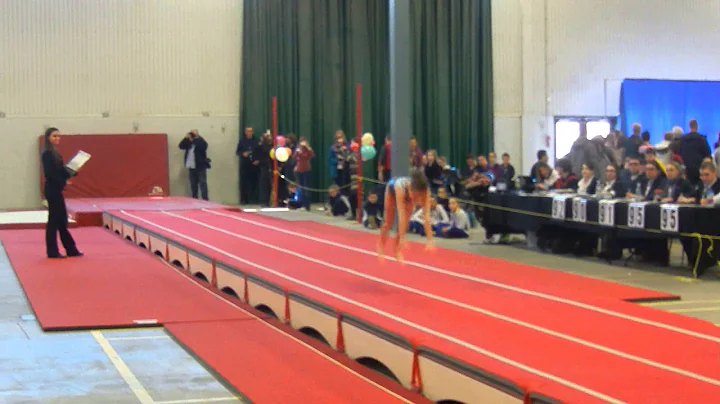 OakGym Sarah Moran 1st pass Tumbling 3e Coupe Queb...