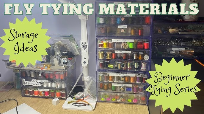 Simple Fly Tying Organization and Storage--Spooled Thread, Tinsel, and More  