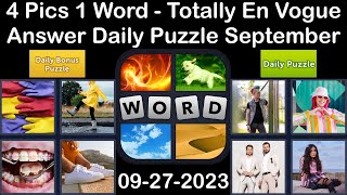 4 Pics 1 Word - Totally En Vogue - 27 September 2023 - Answer Daily Puzzle +Bonus Puzzle #4pics1word screenshot 5
