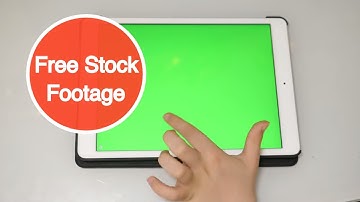 Hand gestures on iPad with green screen