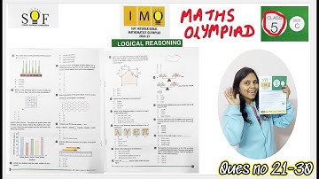 Class 5 Maths Olympiad 2024-25 Question Paper| Ques no 21-30 | IMO Paper Class 5 - 2024-25 Explained