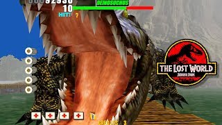 BOSS DEINOSUCHUS MONSTER CROCODILE  STAGE 2 The Lost World Jurassic Park ARCADE SHOOTER GAME