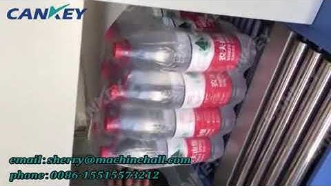 Semi Automatic Bottles Shrink Wrap Machine Factory Video