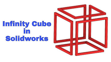 How to make Infinity Cube In solidworks,solidworks tutorial.