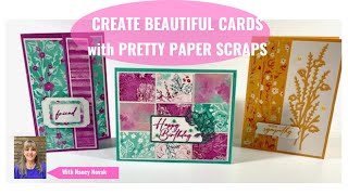 Create Beautiful Cards with Pretty Paper Scraps! | DIY Cardmaking Tutorial.#diycards  #PaperScraps