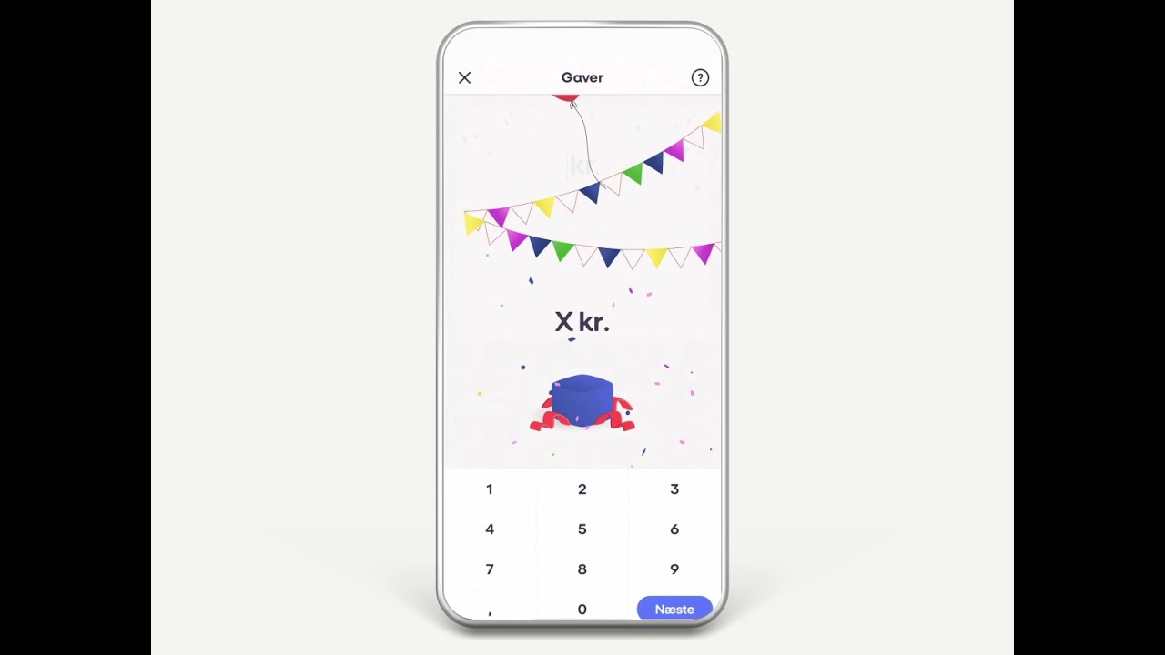 Send en indpakket pengegave med MobilePay
