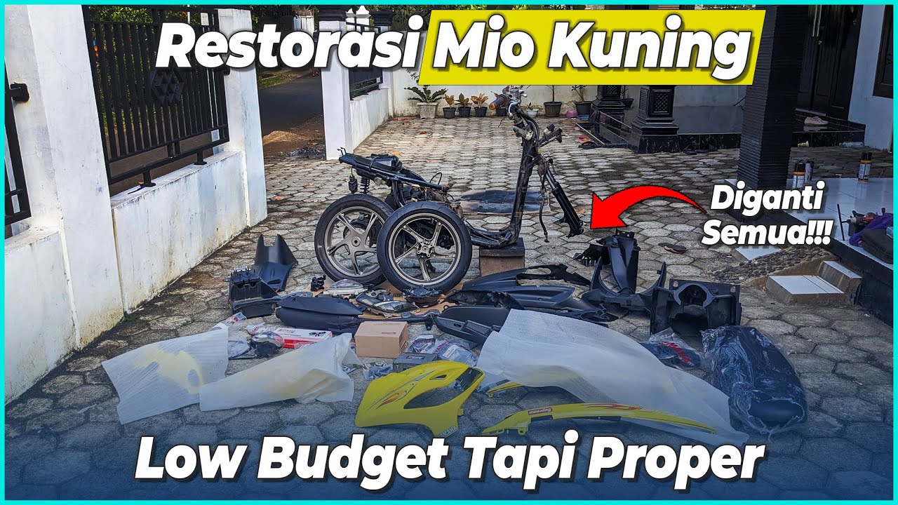 Restorasi Mio Smile 2 Jutaan Jadi Kinclong Lagi! Low Budget Tapi Proper!