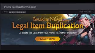 [DFO] Amping Event and item duplicated