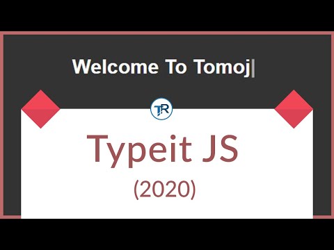 TYPEIT JS (2020) | TEXT ANIMATION |  TYPE TEXT ANIMATION USING JS (2020)
