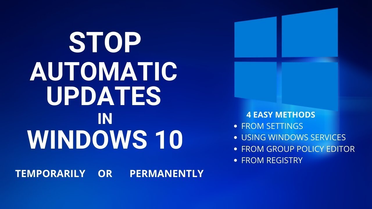 How to Disable Windows Automatic Updates on Windows 10 Permanently ...