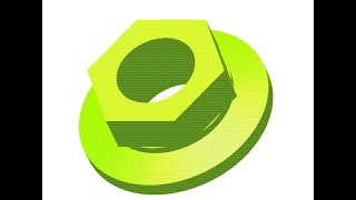 PTC - Creo Tutorial: Engine Blower part Model - Nut Part