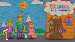 12 LOCKS Dad and Daughters Level 1 Walkthrough (RUD Present)