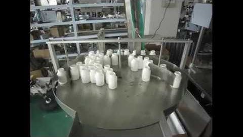 Capsule pills tablet counting and filling line, counting, filling, capping, labeling machine