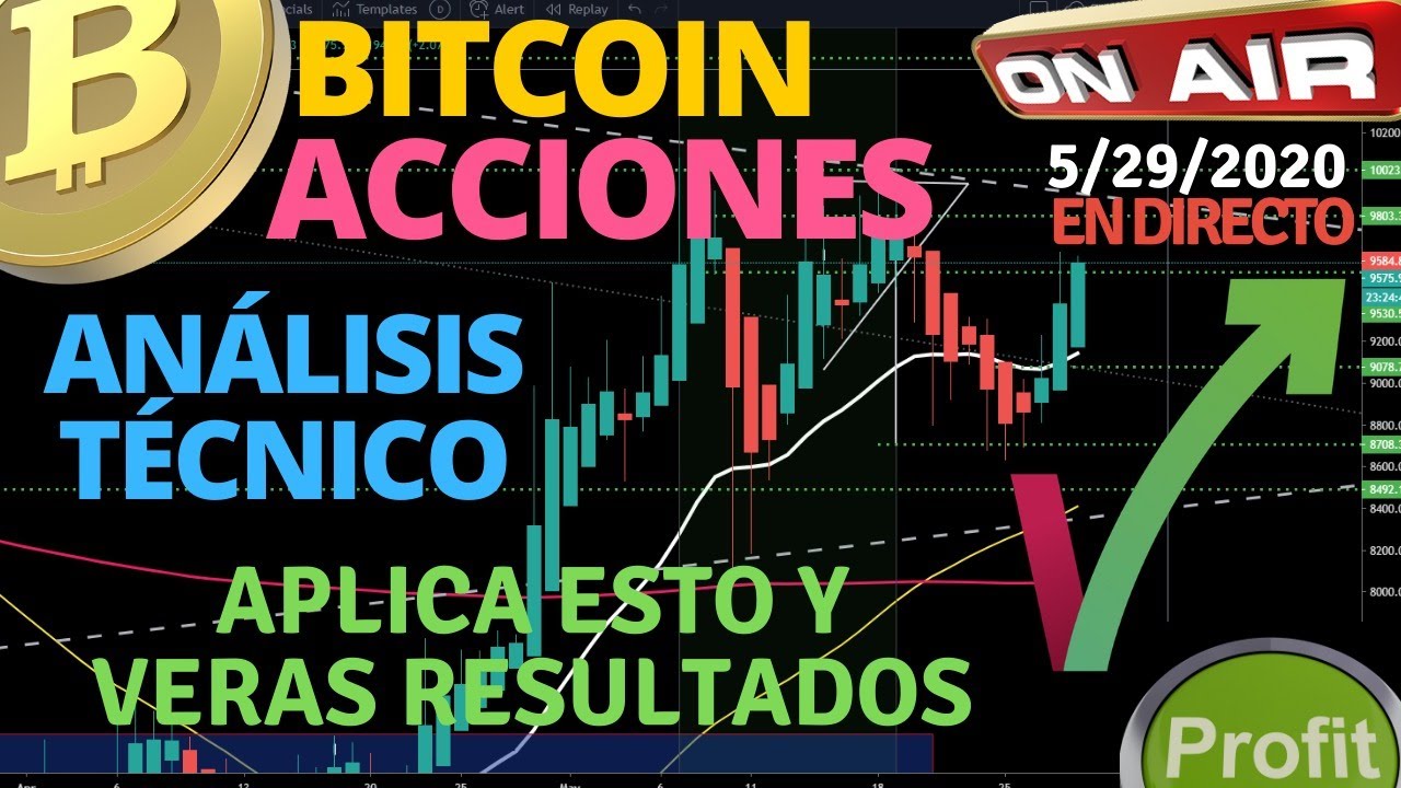 PRECIO DE BITCOIN Y ACCIONES AMERICANAS ANÁLISIS EN DIRECTO Y SE٘ÑALES 5-29-2020 - YouTube