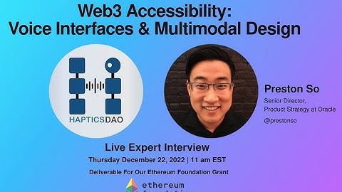 Web3 Accessibility: Voice Interfaces & Multimodal Design