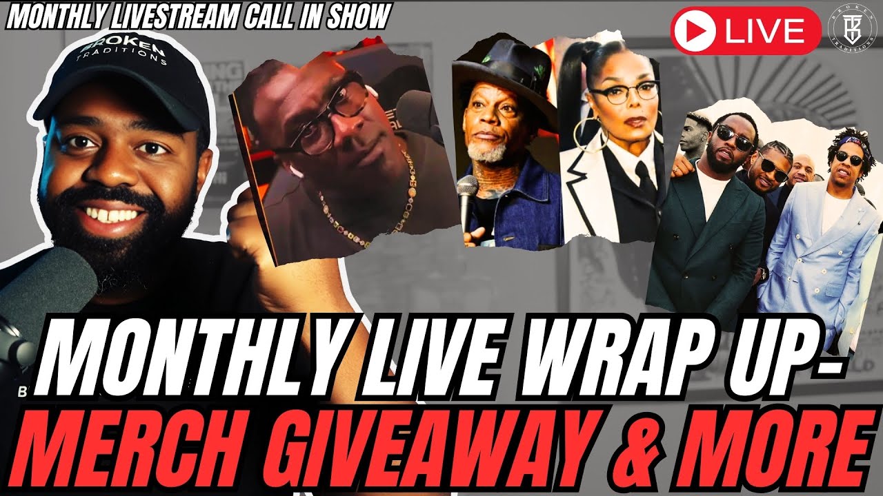 Monthly live stream giveaway dl hughley vs janet jackson diddy