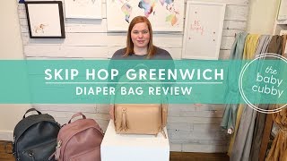 skip hop diaper bag backpack greenwich