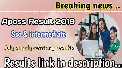 Aposs july supplymentary results 2019 -intermediate & ssc results -SyR Education