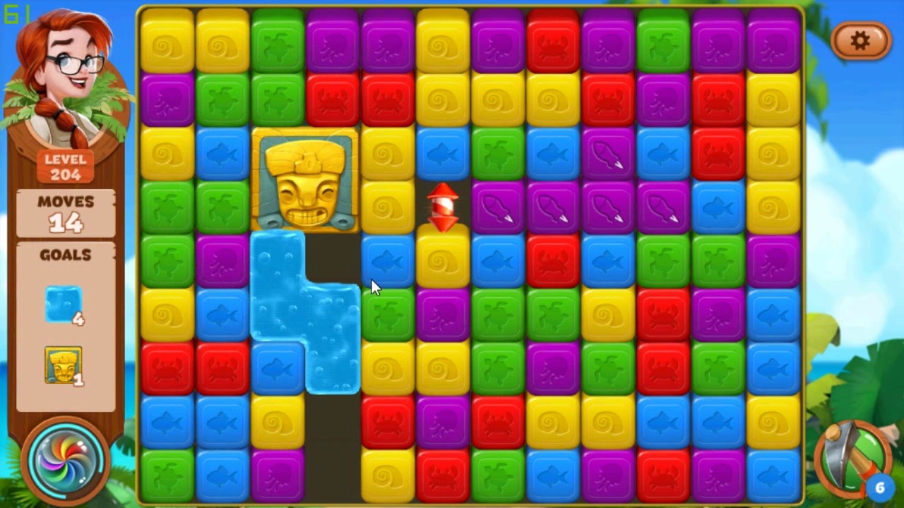 Lost Island Blast Adventure level 204