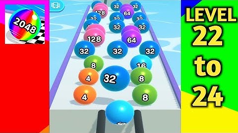 Ball Run 2048 Gameplay walkthrough Android,iOS Levels All | Ball Run 2048 #22-24 | Game the Chain