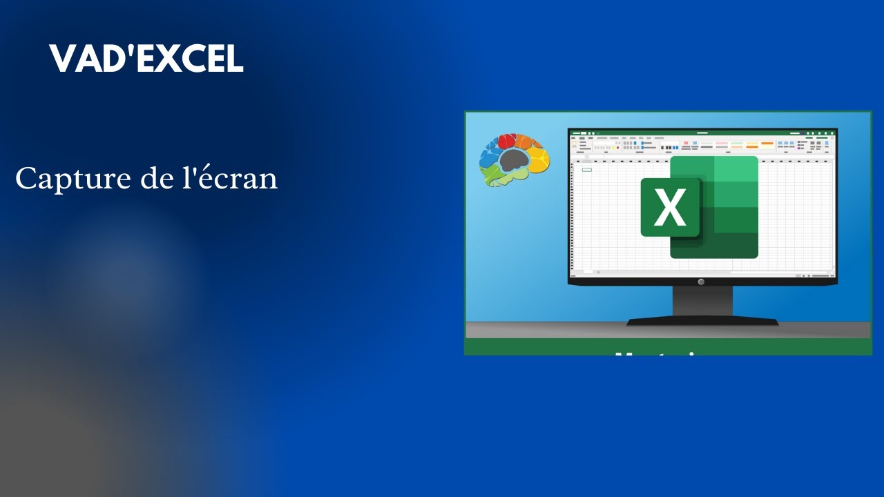 Faire la capture de l'écran avec Excel - YouTube
