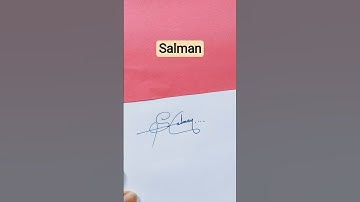 Salman name signature style #s signature style