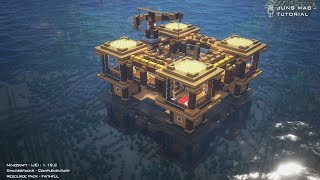 Minecraft tutorial｜how to build a underwater house in minecraft