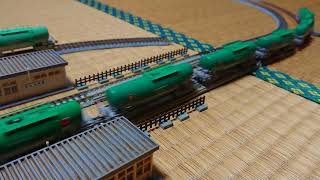Nゲージ 重連貨物列車 KATO EF81-500 EF64 1000