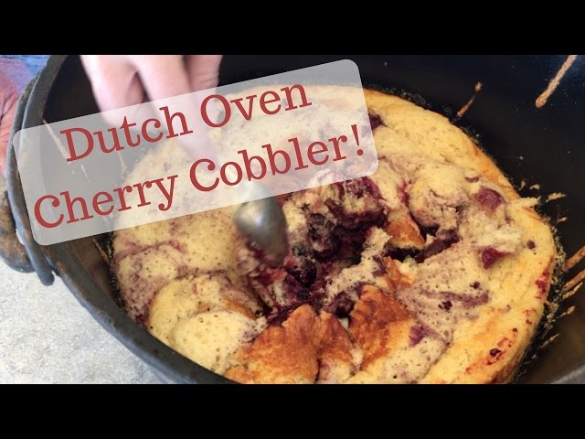 Dutch Oven Cherry Crisp - Mountain Kitchen