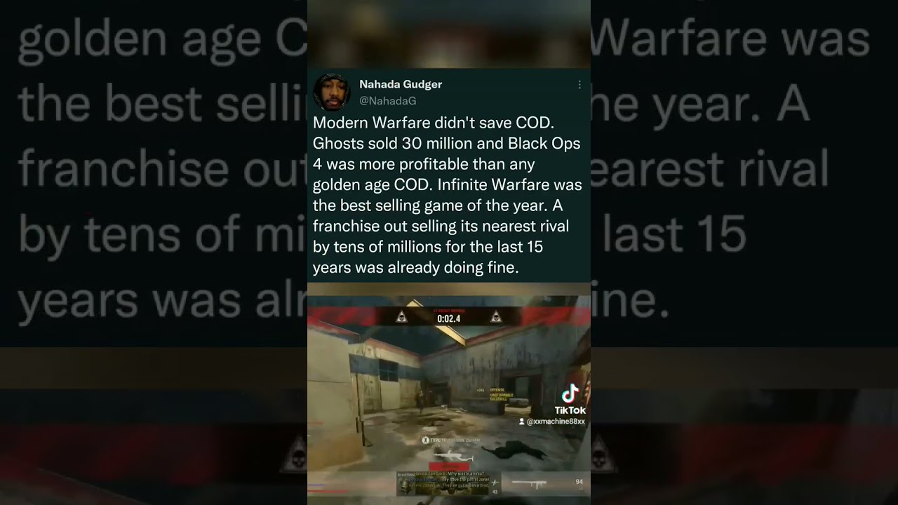 A 50 KD Player Explains COD Sales