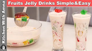 Fruits Jelly Drinks | Simple and Easy to make | Fruity Tapioca Jelly Drink