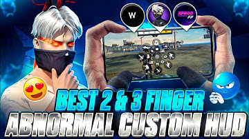 Best 2 & 3 Finger Fastest Brazilian 🇧🇷 Custom Hud Code 💀 | Best 3 Finger Freestyle 🤯 Hud Code In FF