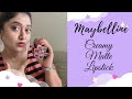 MAYBELLINE NEW YORK COLOR SENSATIONAL CREAMY MATTE LIPSTICK I REVIEW & SWATCH I TUNE IN WITH POULOMI