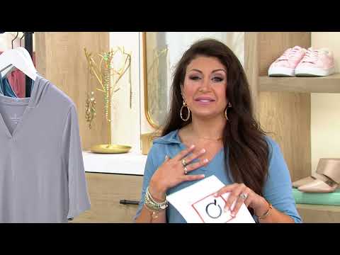 Cuddl Duds Cotton Core Hoodie Lounger Dress on QVC - YouTube