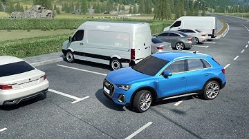 Driver assistance systems of the Audi Q3 Animation