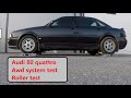 Audi 80 quattro 4x4 test on rollers