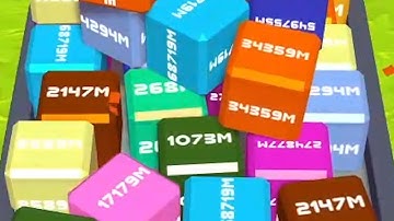 Merge Cube 2048 3D - ASMR Gameplay (Cubes Math, Level Up NumberBlocks Jelly Balls) Inka Kubes